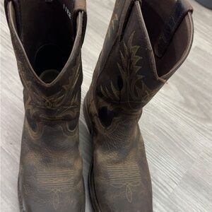 Brown Ariat work Boots